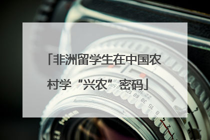非洲留学生在中国农村学“兴农”密码